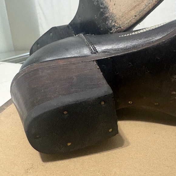 Stetson Black and White Embroidered Ankle Boots - Picture 5 of 5